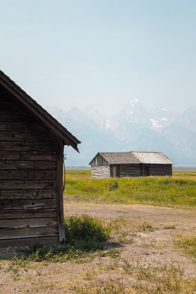 an old building on Mormon Row