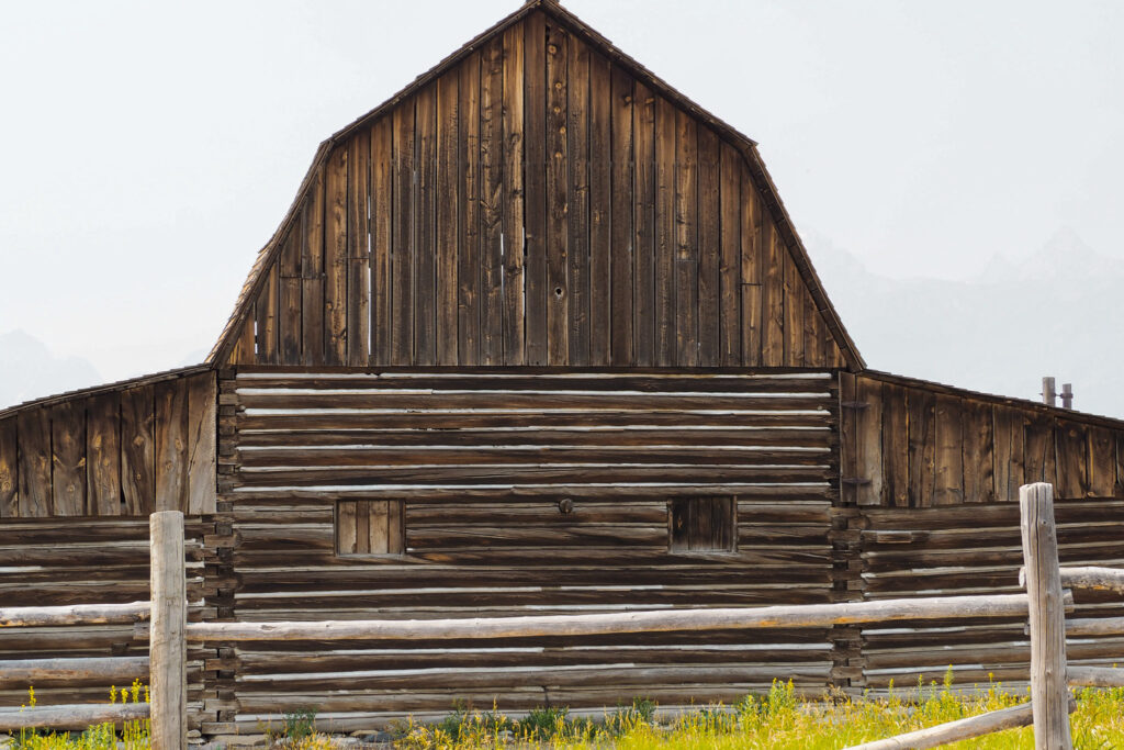 an old building on Mormon Row