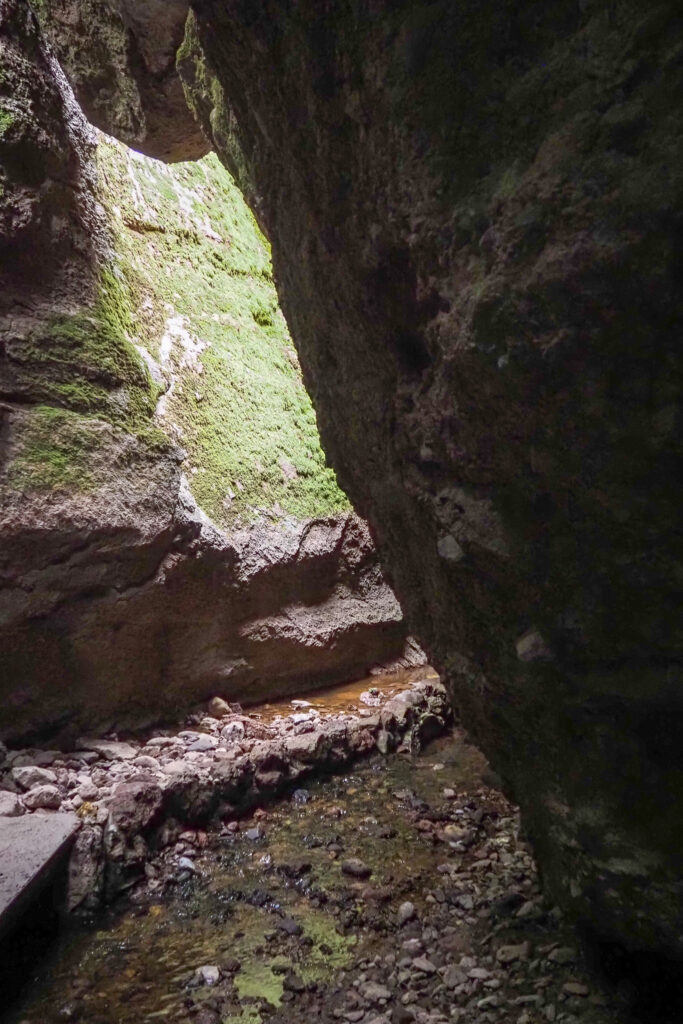 Inside Bear Gulch Cave in Pinnacles National Park