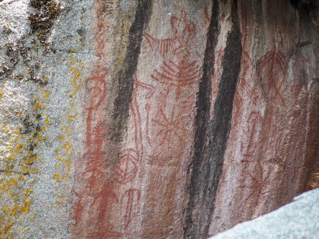 petroglyphs at Hospital Rock