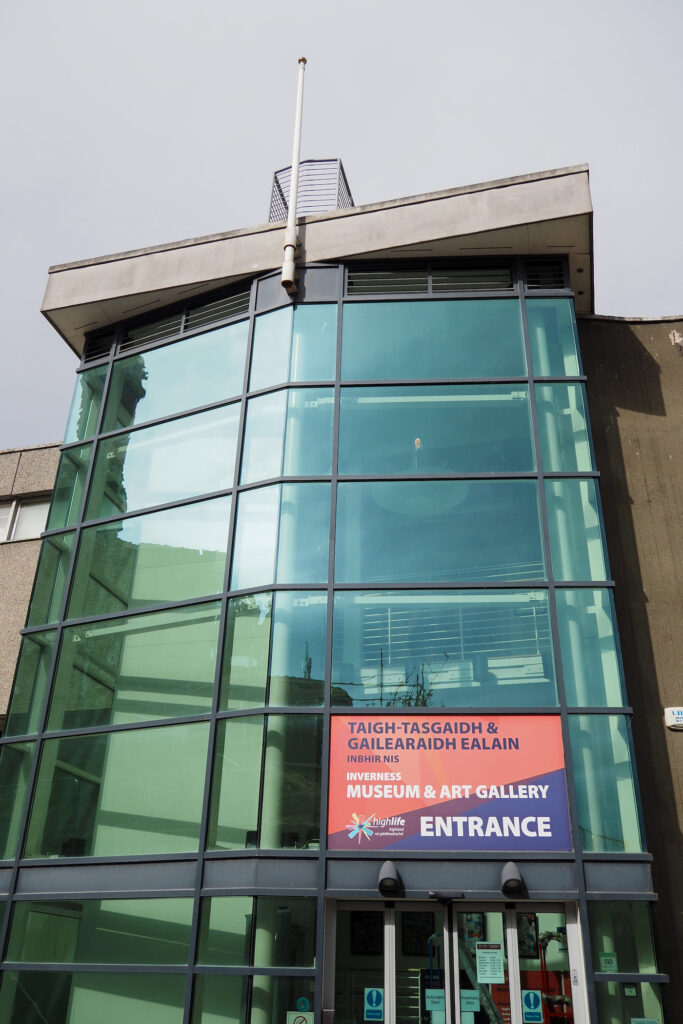 Inverness Museum and Art Gallery exterior in Inverness, Scotland