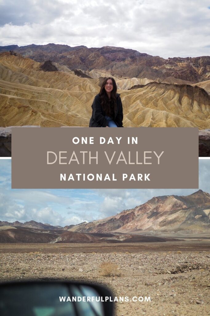 photos of death valley with text that reads "one day in Death Valley national park"
