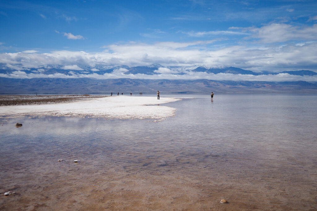 view of lake manly in death valley national park