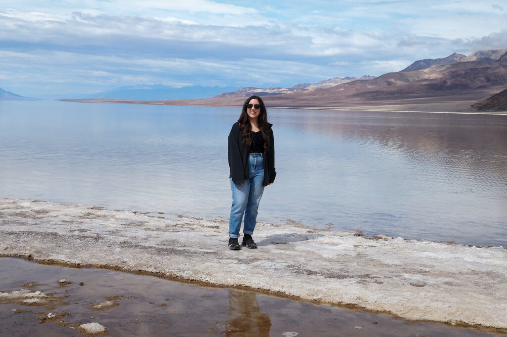 author near lake manly in death valley