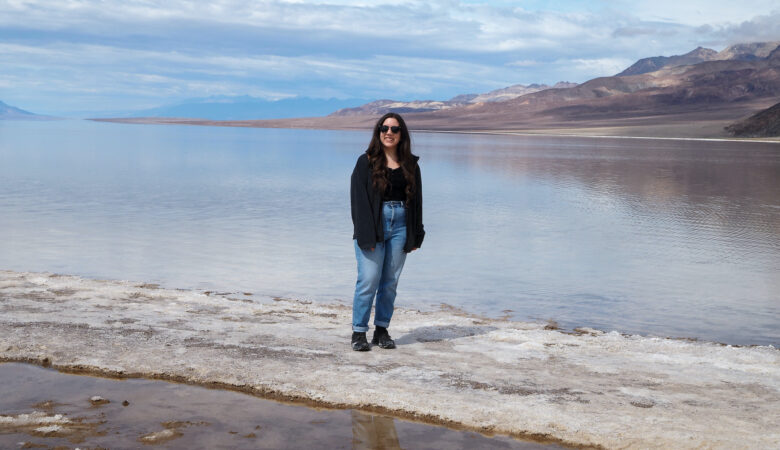 author near lake manly in death valley