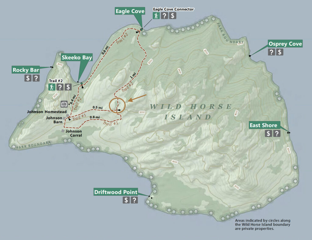 map of Wild Horse Island Montana